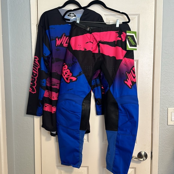 WILLBROS Motocross Jersey Pant Combo Dirt Bike Gear Set Suit Racewear (NWT) - Picture 6 of 6